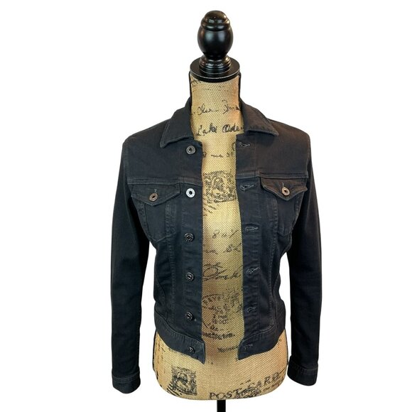 Adriano Goldschmied Robyn Womens Jacket XS Denim Button Front Stretch - Picture 6 of 13